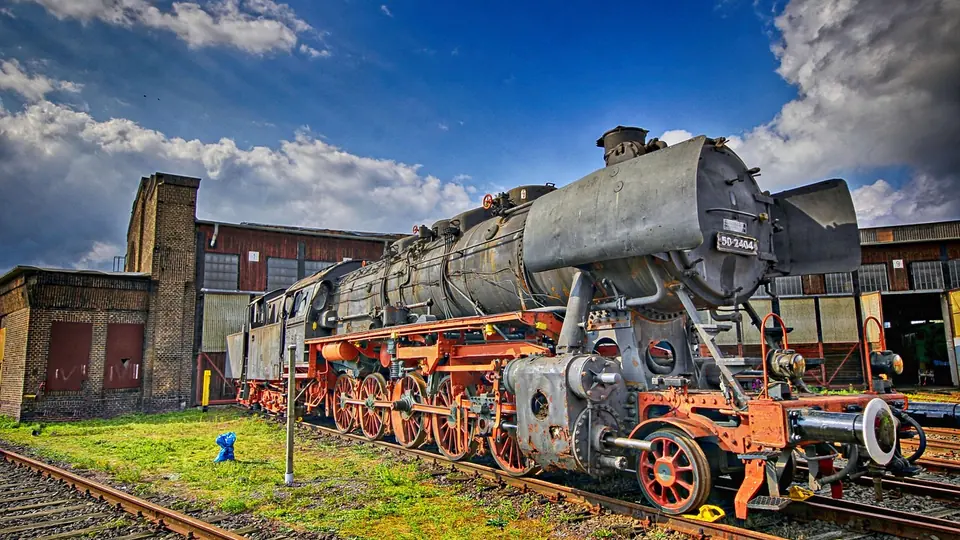 Historische Lokomotive in Gelsenkirchen