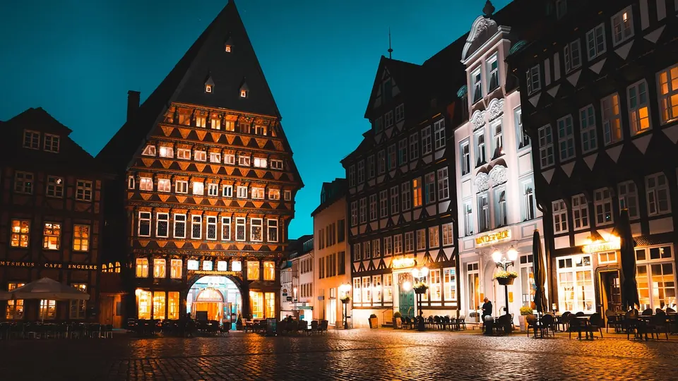 Historische Fachwerkfassaden in Hildesheim