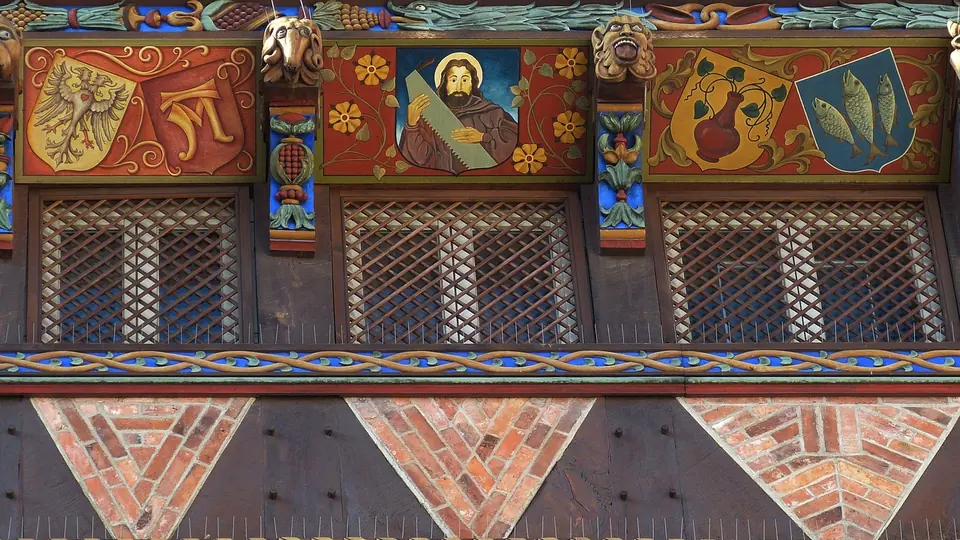 Fassadendetail in Hildesheim