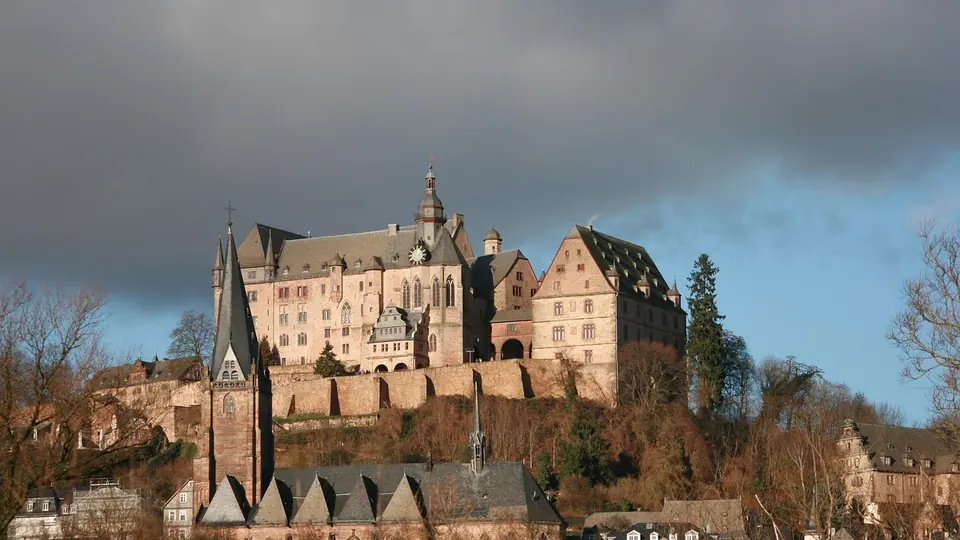Schloss und Altstadt von Marburg